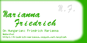 marianna friedrich business card